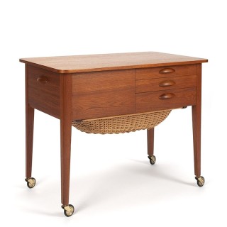 Mid-century Danish vintage sewing table
