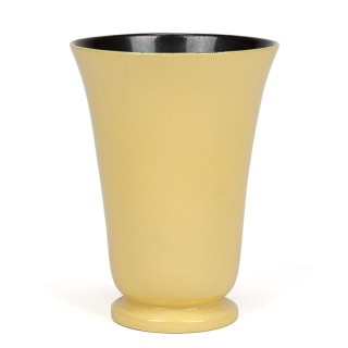 Vintage yellow vase by Potterie De Driehoek Huizen