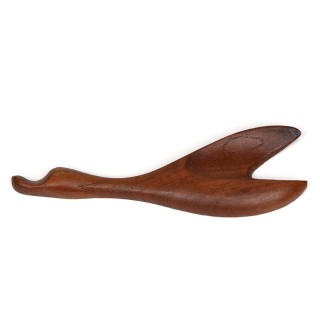 Klein model vintage teakhouten eend figuur