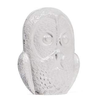 Glass owl figure vintage model by Kosta Boda