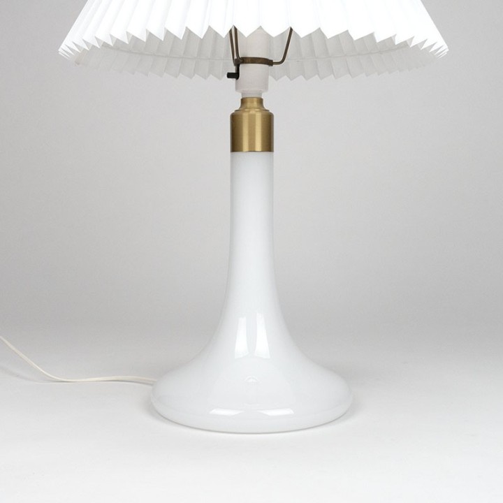 Le Klint model 363 vintage Danish glass table lamp