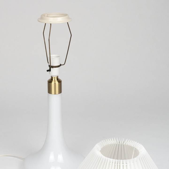 Le Klint model 363 vintage Danish glass table lamp