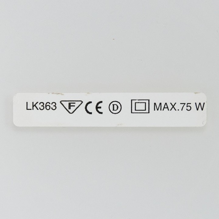 Le Klint model 363 vintage Danish glass table lamp