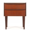 Mid-Century Danish small vintage chest of drawers 2 drawers