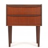 Mid-Century Danish small vintage chest of drawers 2 drawers