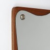 Klein model Deense vintage spiegel met geslepen rand