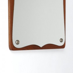 Klein model Deense vintage spiegel met geslepen rand