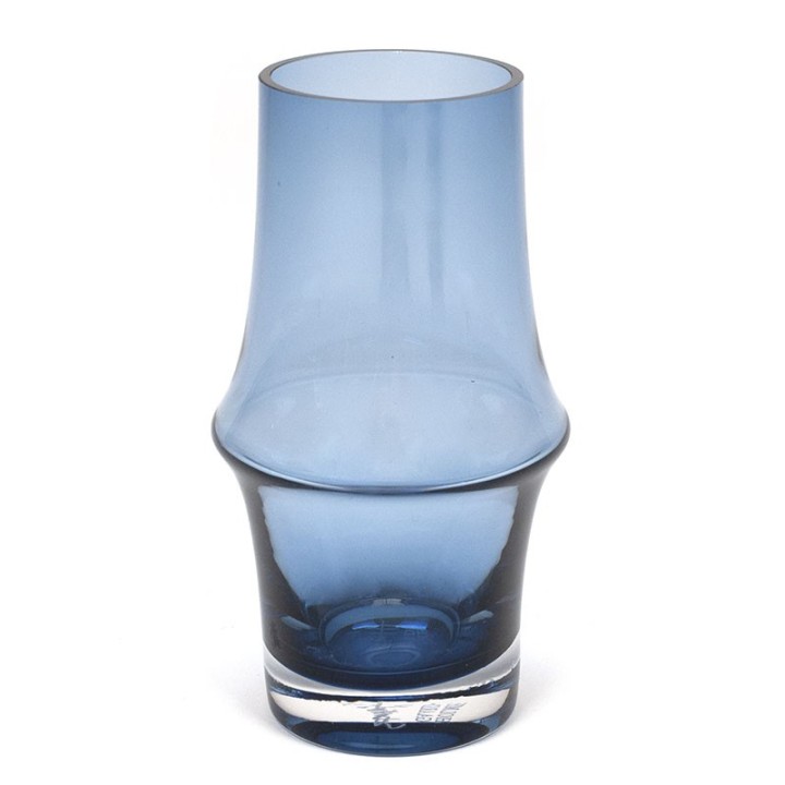 Deens Holmegaard vaasje in blauw glas