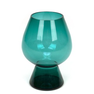 Scandinavische groen glazen vintage vaas