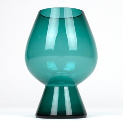 Scandinavische groen glazen vintage vaas