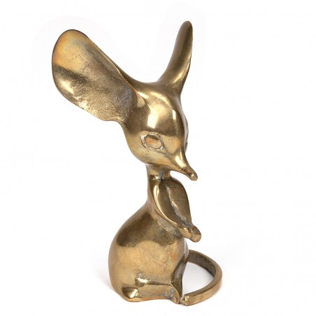 Brass vintage figurine of a mouse