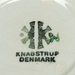 Set of 4 vintage mini Knabstrup plate with cigarettes