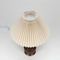 Mid-Century Deense teakhouten vintage tafellamp