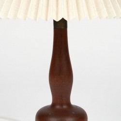 Mid-Century Deense teakhouten vintage tafellamp