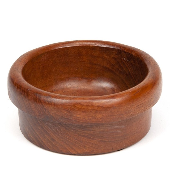 Deens vintage serveerschaaltje van teakhout