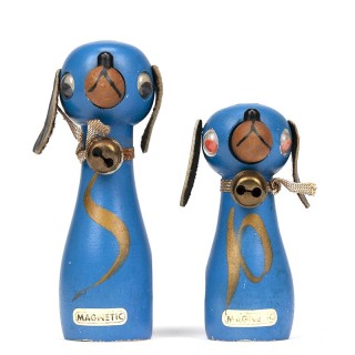 Peper en zoutstel vintage hondjes