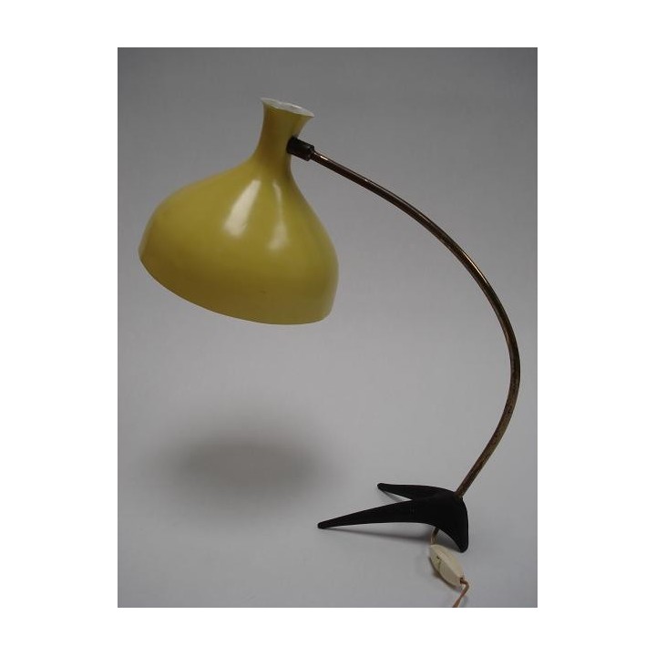 Gele vintage tafellamp 1950's - Retro Studio