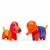 Tupperware olifant en hond vintage set van 2