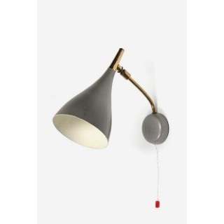 Wall lamp from the 1950's grey - Retro Studio