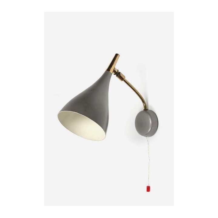 Wall lamp from the 1950's grey - Retro Studio