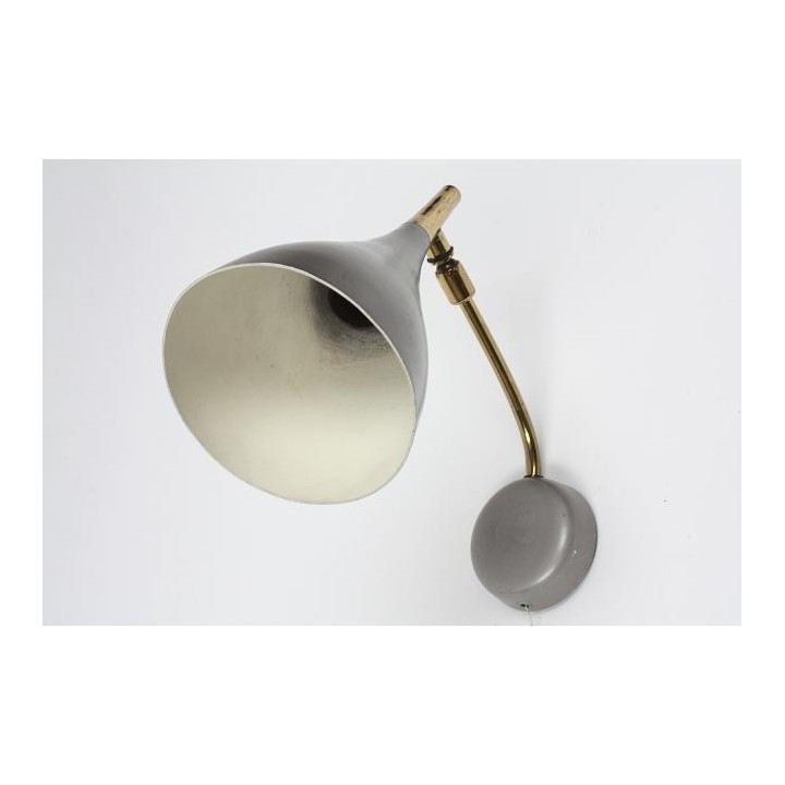 Wall lamp from the 1950's grey - Retro Studio