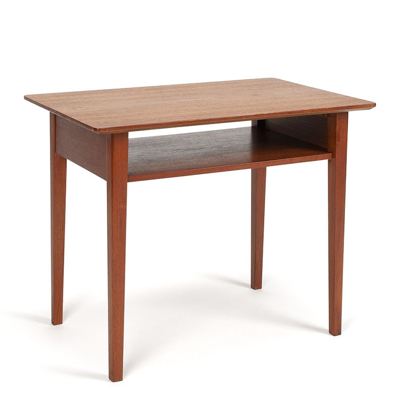 Teak vintage Danish side table by Anton Kildeberg