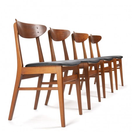 Danish Mid-Century set of 4 vintage Farstrup model 210 chairs