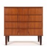 Danish teak vintage chest of drawers with 4 drawers