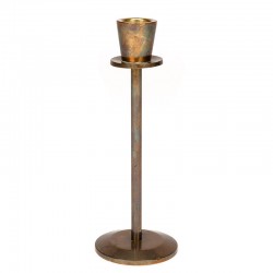 Brass vintage slim candlestick