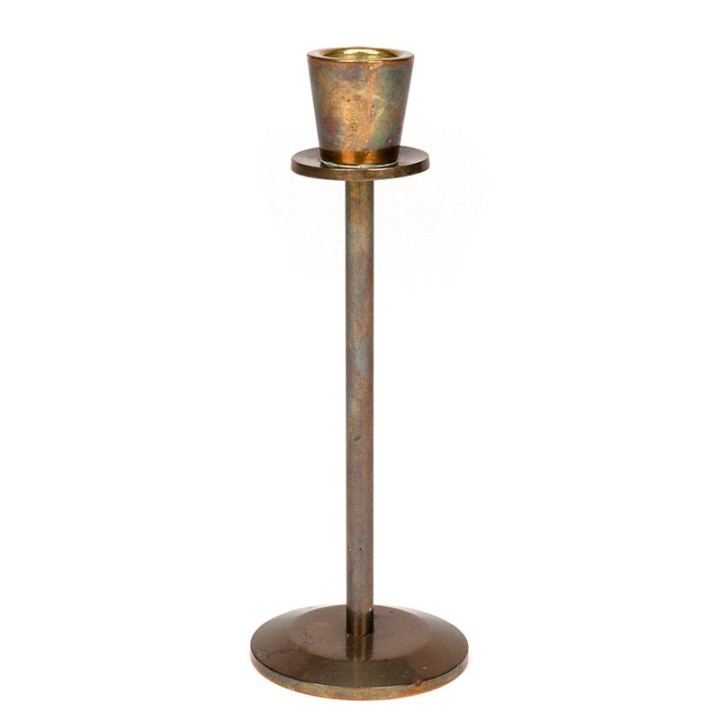 Brass vintage slim candlestick