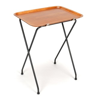 Vintage Silva tray on matching folding base