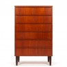 High model vintage Danish Mid-Century chest of drawers