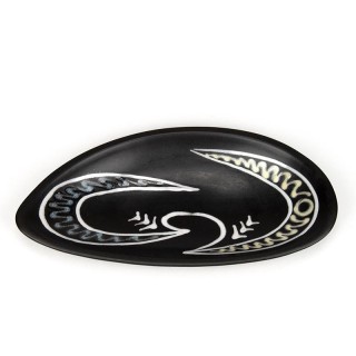 Burgundia vintage Søholm pottery dish model 2067