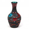 Italian vintage ceramic vase with fish