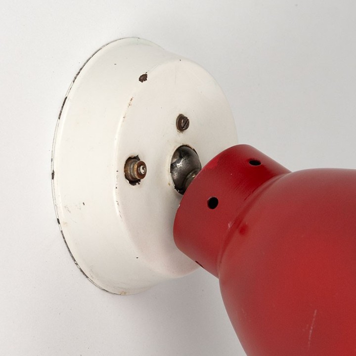 Rode vintage industriële spot