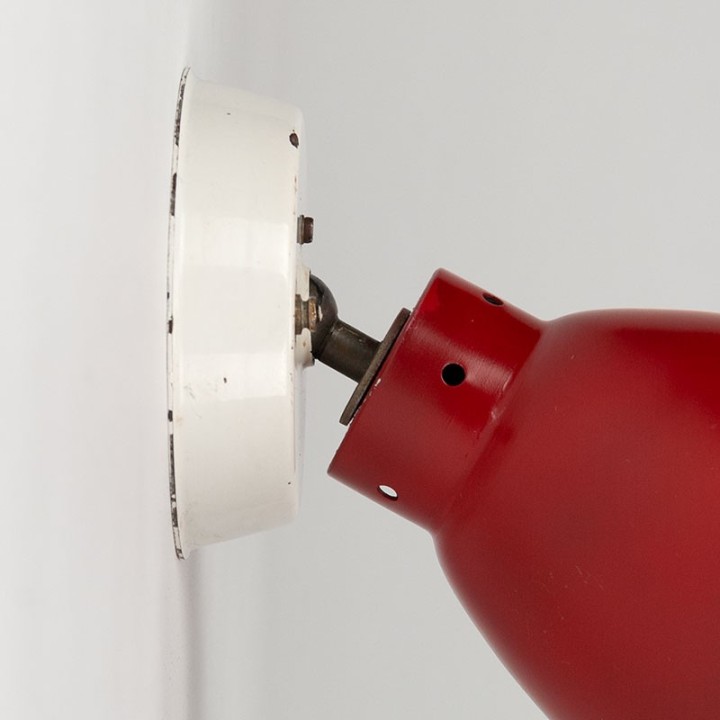 Rode vintage industriële spot