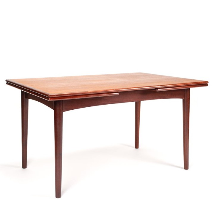 Mid-Century teak vintage Danish extendable dining table