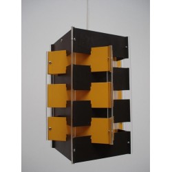 Anvia hanging lamp cubistic brown/yellow