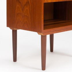Teak Danish vintage bedside table with drawer