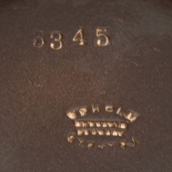 Blauwe Deense vintage schaal van Søholm model 3345
