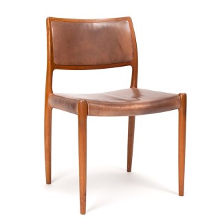 Niels Otto Møller vintage model 80 dining table chair