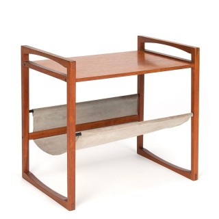 Mid-Century vintage krantenrek/ bijzettafel van Sika Møbler