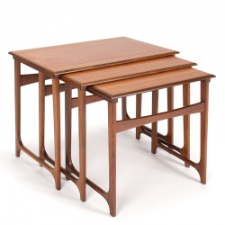 Mid-Century Danish design nesting tables in teak