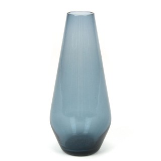 Blue glass vintage Scandinavian vase