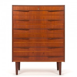 Stylish Danish Mid-Century vintage chest of drawers by G.J.