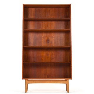 Teakhouten Johannes Sorth Deense vintage design boekenkast