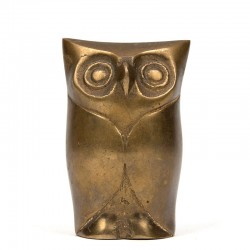 Small decorative vintage brass owl