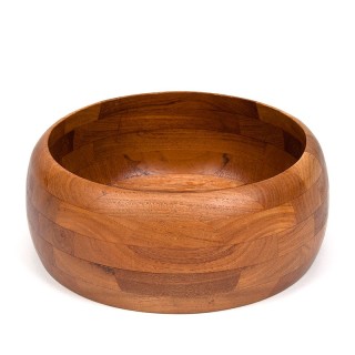 Large Danish teak salad bowl vintage seventies
