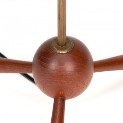 Mid-Century vintage Danish table lamp on 3 legs