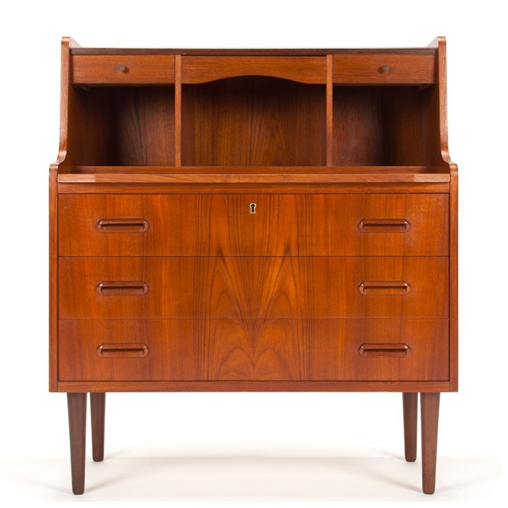 Mid-Century Danish vintage teak secretaire